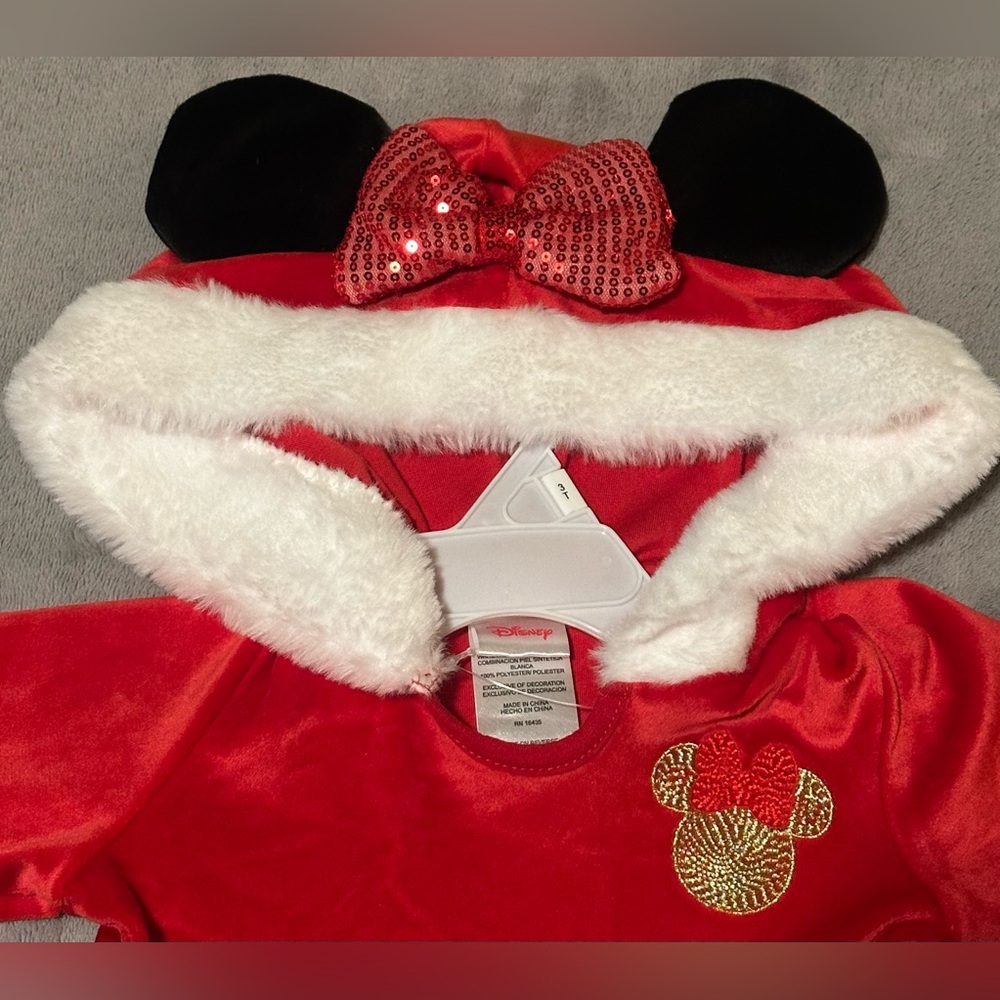 Disney Minnie Mouse Santa Holiday Costume Dress/ Size: 5/ NWT - Picture 3 of 8